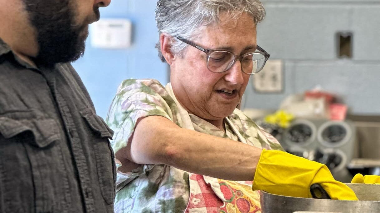 Students made Mozzarella from milk and curds, learned how to make Burrata, (which is just shreds of mozzarella mixed with cream and sealed into a ball of mozzarella), and Ricotta.